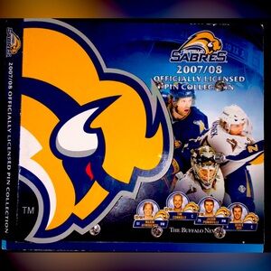 Buffalo Sabres NHL Hockey 2007/08 Complete 22pc Player Pin Collection Booklet
